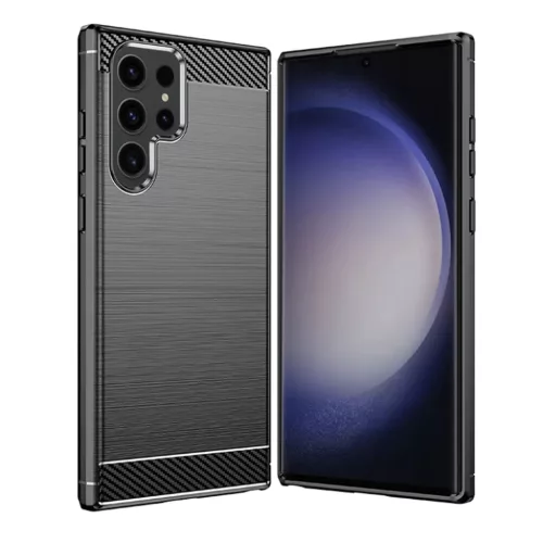  Techsuit - Szénszálas Szilikon - Samsung Galaxy S24 Ultra - Fekete -5949419072381 4 kép