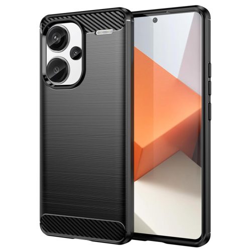  Techsuit - Szénszálas Szilikon - Xiaomi Redmi Note 13 Pro+ 5G - Fek-5949419072336 8 kép