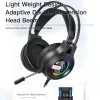 Yesido Vezetékes fejhallgató (EK02) - Jack 3.5mm, Mikrofonnal, RGB L-6971050265494 5 kép