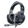 Gaming Fülhallgató Yesido EK01 - Vezetékes, 3.5 mm Jack, Mikrofonnal, RGB LED Fények - Fekete