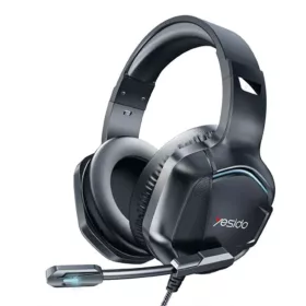   Gaming Fülhallgató Yesido EK01 - Vezetékes, 3.5 mm Jack, Mikrofonnal, RGB LED Fények - Fekete