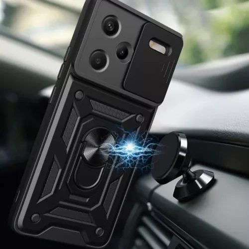  Techsuit - CamShield Sorozat - Xiaomi Redmi Note 13 Pro+ 5G - Fekete -5949419075870 4 kép
