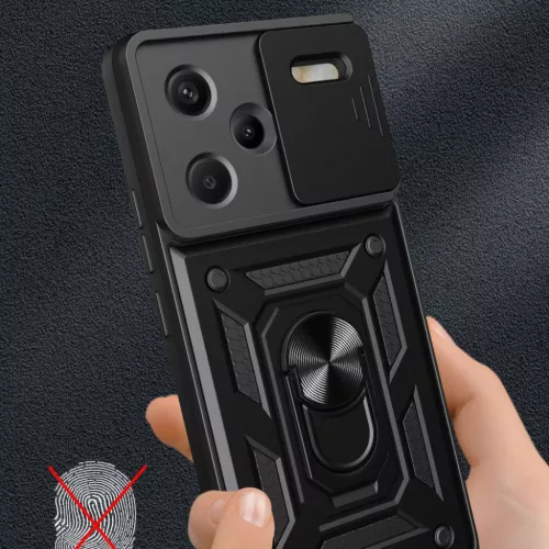  Techsuit - CamShield Sorozat - Xiaomi Redmi Note 13 Pro+ 5G - Fekete -5949419075870 6 kép
