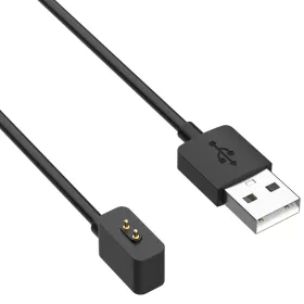  Töltőkábel okosórához - Techsuit - Vezeték nélküli töltőkábel (TXC3) - Xiaomi Mi Band 8/8 Pro/Redmi Watch 3 Lite-hoz, USB, 3.5W, 1m - Fekete