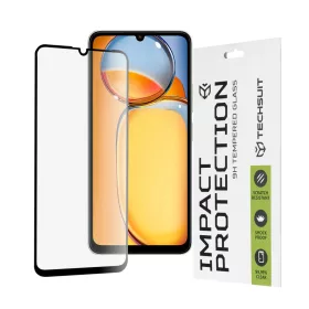   Techsuit - 111D Teljes Borítás / Teljes Ragasztás Üveg - Xiaomi Redmi 13C 4G / 13C 5G / Poco M6 / C65 - Fekete