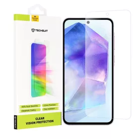    Techsuit - Tiszta Látású Üveg - Samsung Galaxy A35 5G / A55 5G / M35 - Átlátszó üvegfólia