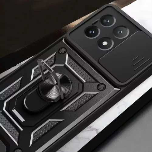  Techsuit - CamShield sorozat - Xiaomi Poco X6 Pro - Fekete tok-5949419081413 5 kép