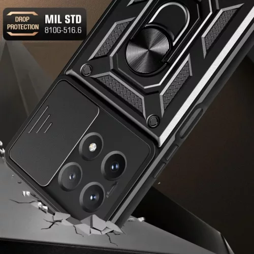  Techsuit - CamShield sorozat - Xiaomi Poco X6 Pro - Fekete tok-5949419081413 6 kép