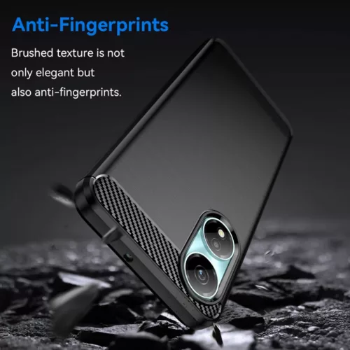  Techsuit - Szén Szilikon - Honor X7b / X7b 5G / 90 OKOS - Fekete tok-5949419081383 5 kép