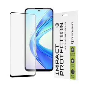    Techsuit - 111D Teljes Borítású / Teljes Ragasztású Üveg - Honor X7b / X7b 5G / 90 SMART - Fekete üvegfólia