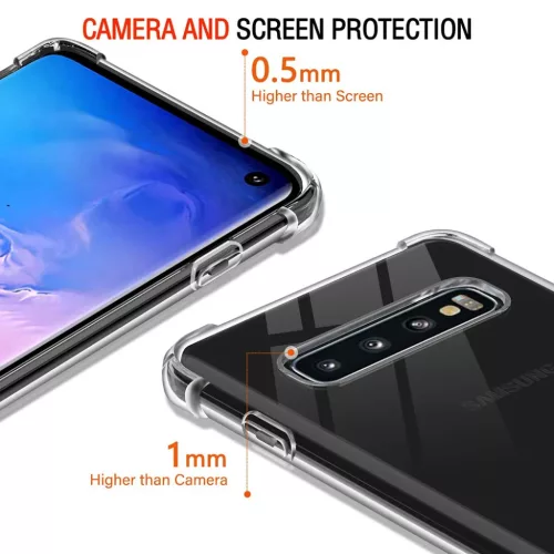  Techsuit - Ütésálló áttetsző szilikon tok - Samsung Galaxy S10 -5949419084261 3 kép
