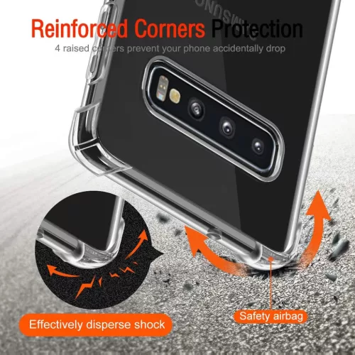  Techsuit - Ütésálló áttetsző szilikon tok - Samsung Galaxy S10 -5949419084261 4 kép