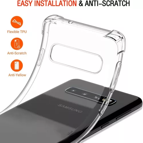  Techsuit - Ütésálló áttetsző szilikon tok - Samsung Galaxy S10 -5949419084261 5 kép