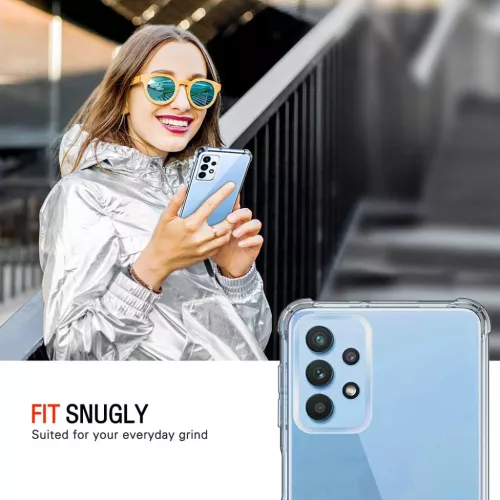 Samsung Galaxy A32 4G Techsuit - Shockproof Clear Silicone - Átlátsz-5949419084223 2 kép