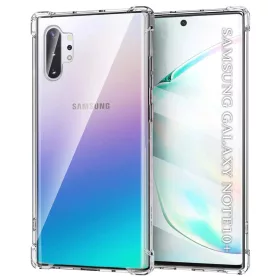   Samsung Galaxy Note 10 Plus 4G / Note 10 Plus 5G Átlátszó Techsuit Shockproof tiszta szilikon tok