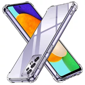    Techsuit - Ütésálló Átlátszó Szilikon - Samsung Galaxy A52 4G / A52 5G / A52s 5G - Átlátszó tok