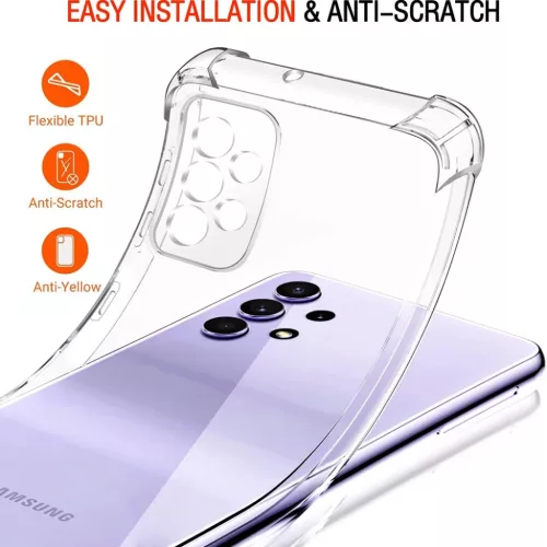  Techsuit - Ütésálló Átlátszó Szilikon - Samsung Galaxy A52 4G -5949419084179 5 kép
