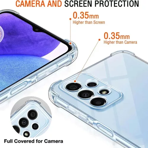  Techsuit - Ütésálló Átlátszó Szilikon - Samsung Galaxy A23 4G -5949419084025 5 kép