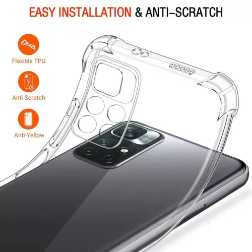 Xiaomi Redmi Note 11 / Note 11S Techsuit - Ütésálló Átlátszó Sz-5949419083462 3 kép