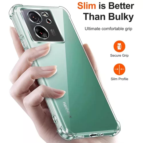  Techsuit - Ütésálló Átlátszó Szilikon - Xiaomi 13T / 13T Pro --5949419083356 2 kép