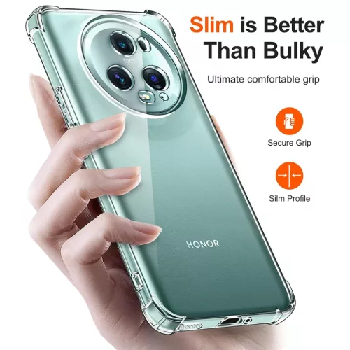  Techsuit - Ütésálló Átlátszó Szilikon - Honor Magic5 Pro - Át-5949419083288 2 kép