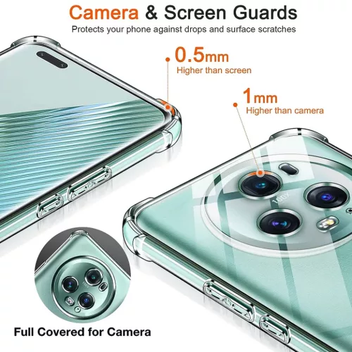  Techsuit - Ütésálló Átlátszó Szilikon - Honor Magic5 Pro - Át-5949419083288 4 kép