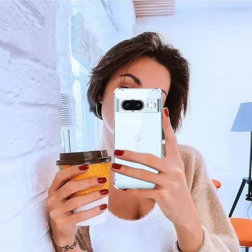  Techsuit - Ütésálló Átlátszó Szilikon - Google Pixel 7 - Átl�-5949419083141 6 kép