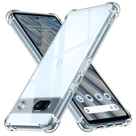    Techsuit - Ütésálló Átlátszó Szilikon - Google Pixel 7a - Átlátszó tok