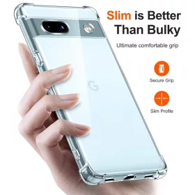  Techsuit - Ütésálló Átlátszó Szilikon - Google Pixel 7a - Átl-5949419083097 2 kép