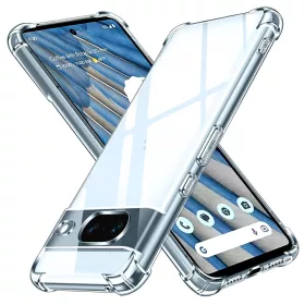    Techsuit - Ütésálló Átlátszó Szilikon - Google Pixel 8a - Átlátszó tok