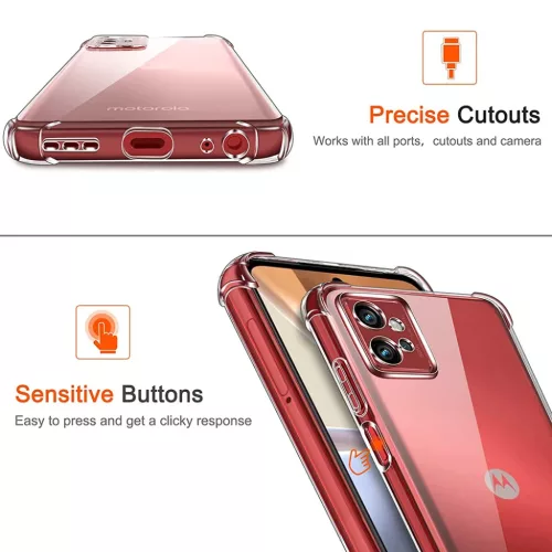  Techsuit - Ütésálló Átlátszó Szilikon Tok - Motorola Moto G32 -5949419082922 5 kép