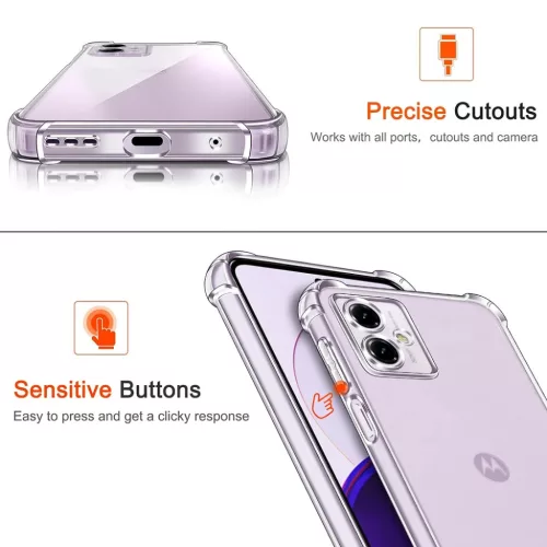 Techsuit - Ütésálló Átlátszó Szilikon - Motorola Moto G14 - Á-5949419082878 5 kép