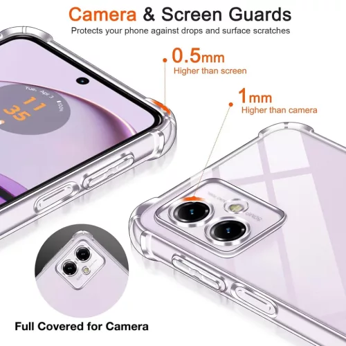  Techsuit - Ütésálló Átlátszó Szilikon - Motorola Moto G14 - Á-5949419082878 10 kép