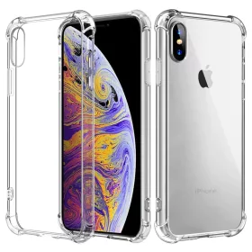    Techsuit - Ütésálló átlátszó szilikon tok - iPhone X / iPhone XS - Átlátszó