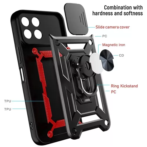 Techsuit - CamShield sorozat - Honor X8b - Fekete tok-5949419085954 4 kép