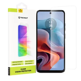    Techsuit - Átlátszó Kijelzővédő Üveg - Motorola Moto G34 / Moto G45 - Átlátszó üvegfólia