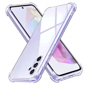    Techsuit - Ütésálló Átlátszó Szilikon - Samsung Galaxy A35 5G - Átlátszó tok