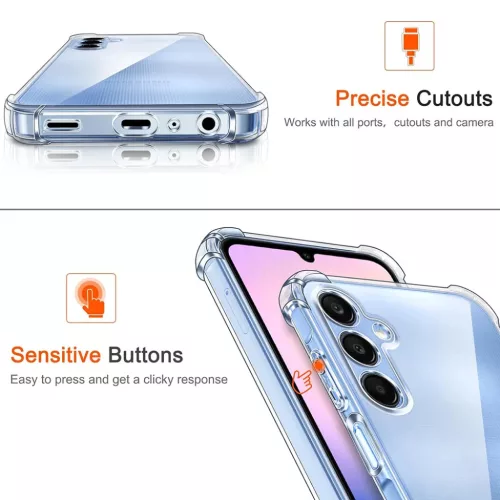  Techsuit - Ütésálló Átlátszó Szilikon - Samsung Galaxy A25 5G -5949419086784 3 kép