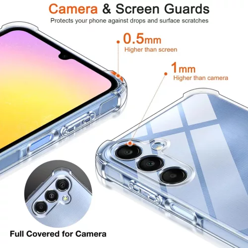  Techsuit - Ütésálló Átlátszó Szilikon - Samsung Galaxy A25 5G -5949419086784 4 kép