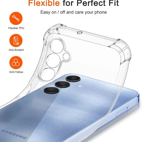  Techsuit - Ütésálló Átlátszó Szilikon - Samsung Galaxy A25 5G -5949419086784 5 kép