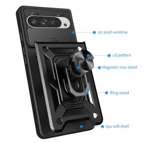  Techsuit - CamShield sorozat - Google Pixel 9 / 9 Pro - Fekete tok-5949419091092 2 kép