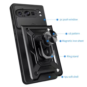  Techsuit - CamShield sorozat - Google Pixel 9 Pro XL - Fekete tok-5949419091085 2 kép