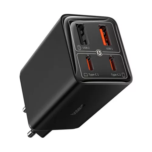 Baseus - Fali töltő GaN (P10162701113-00) - 2x USB, 2x Type-C, 65W, -6932172644444 4 kép