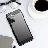  TechSuit - Szénszálas Szilikon - OnePlus 8T - Fekete tok-5949419058699 2 kép