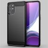  TechSuit - Szénszálas Szilikon - OnePlus 8T - Fekete tok-5949419058699 6 kép