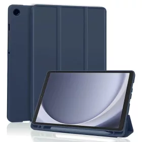   Samsung Galaxy Tab A9 Sötétkék Techsuit - Flex Trifold (Pencil Holder-rel) tok