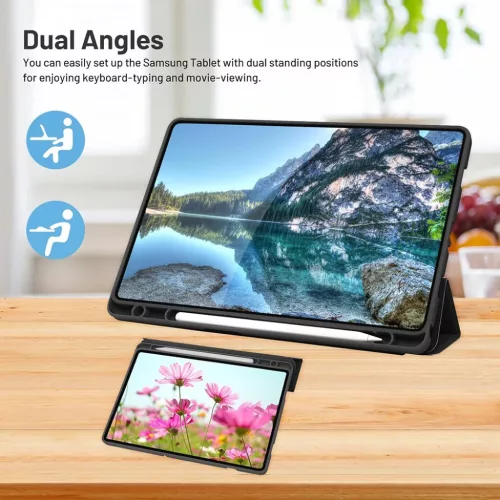 Samsung Galaxy Tab A9 Sötétkék Techsuit - Flex Trifold (Pencil Hold-5949419104051 3 kép
