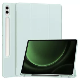   Samsung Galaxy Tab S9 FE Plus tok (Techsuit - Flex Trifold, Ceruzatartóval) - Égkék