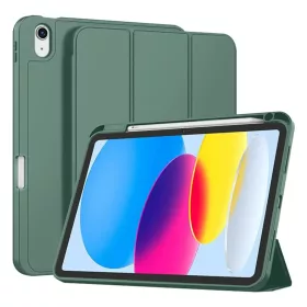    Techsuit - Flex Háromrészes Tok (ceruzatartóval) - iPad 10 (2022) 10.9 / iPad 11 2025 - Zöld tok