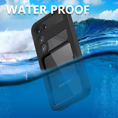 ShellBox - Vízálló IP68 Tok - Samsung Galaxy S23 - Fekete tok-5949419119857 4 kép